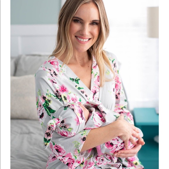 baby be mine robe and swaddle set